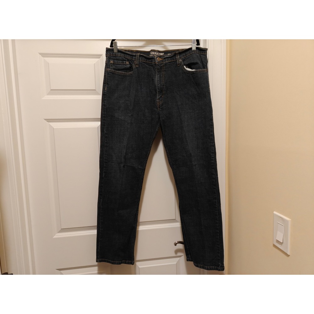 Signature by Levi Strauss & Co Mens S51‎ Straight Leg Jeans 38 x 30